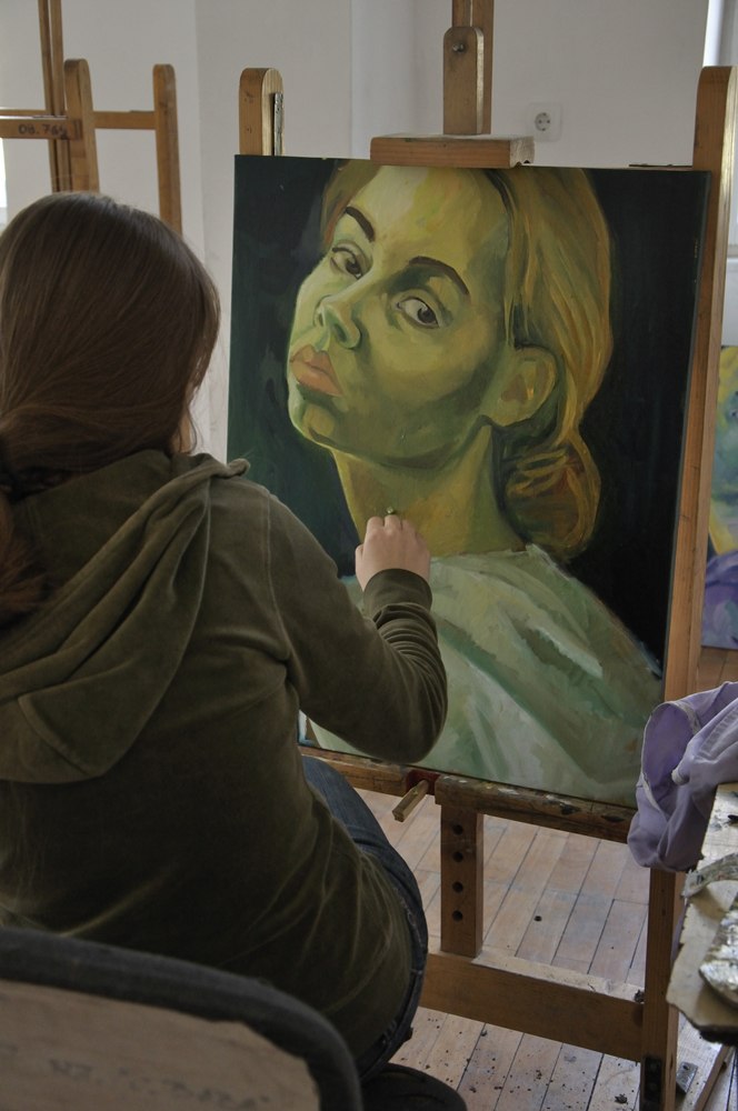 Me painting.